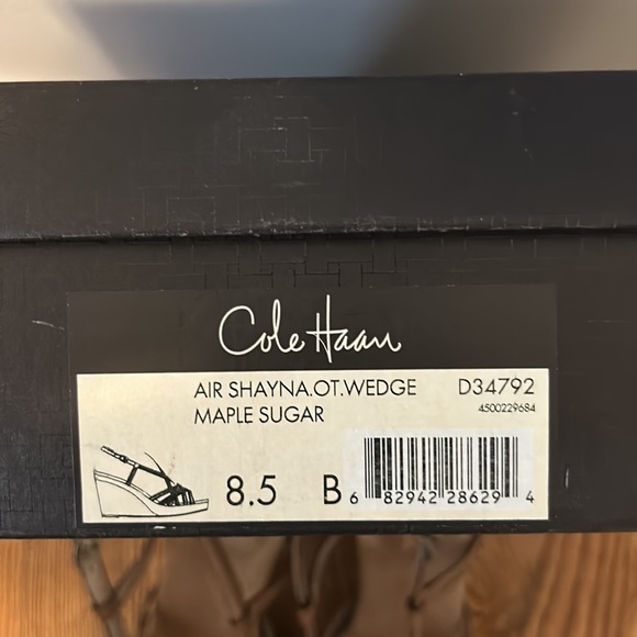 Cole Haan wedge sandals size 8 1/2 - Picture 6 of 6
